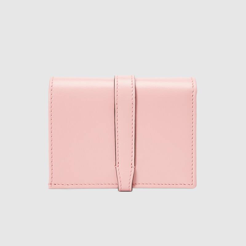 Gucci Jackie 1961 Card Case Wallet 645536 Pink